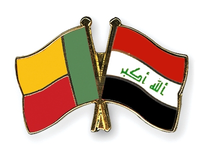 Fahnen Pins Benin Irak