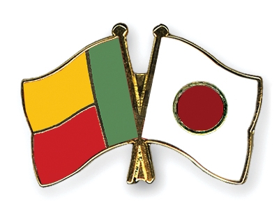 Fahnen Pins Benin Japan