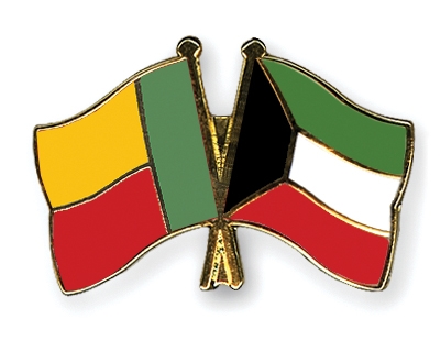 Fahnen Pins Benin Kuwait