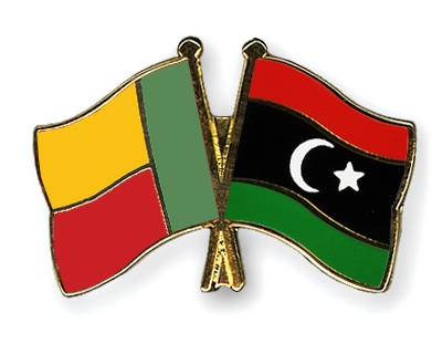 Fahnen Pins Benin Libyen