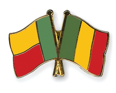 Fahnen Pins Benin Mali