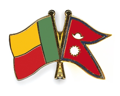 Fahnen Pins Benin Nepal