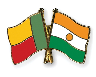 Fahnen Pins Benin Niger