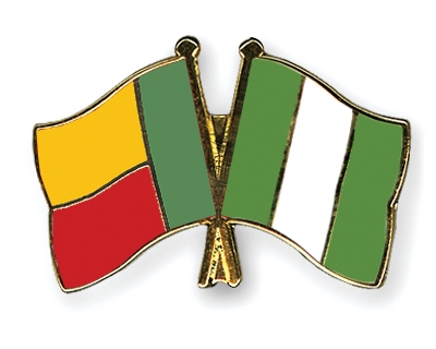 Fahnen Pins Benin Nigeria