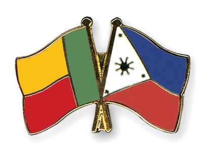 Fahnen Pins Benin Philippinen