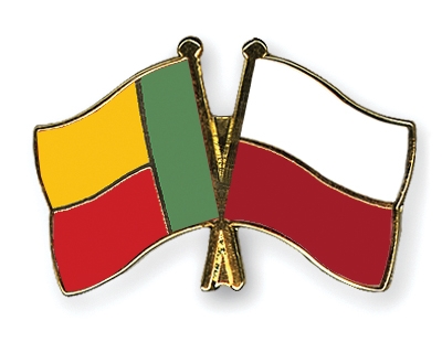 Fahnen Pins Benin Polen