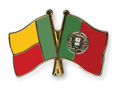 Fahnen Pins Benin Portugal