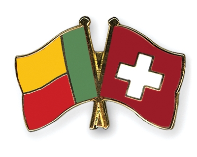 Fahnen Pins Benin Schweiz