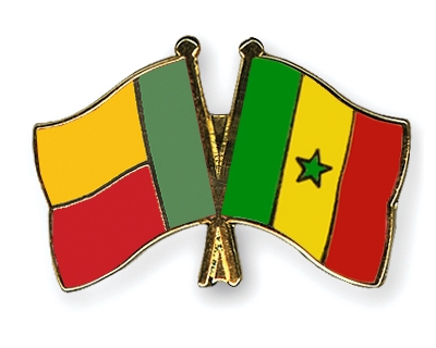 Fahnen Pins Benin Senegal