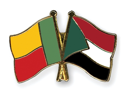 Fahnen Pins Benin Sudan