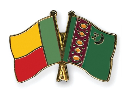 Fahnen Pins Benin Turkmenistan