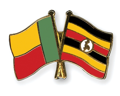 Fahnen Pins Benin Uganda