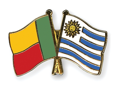 Fahnen Pins Benin Uruguay