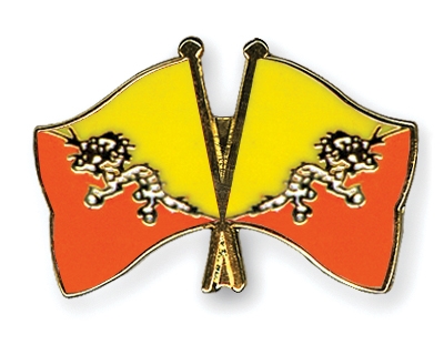 Fahnen Pins Bhutan Bhutan