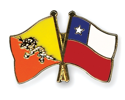 Fahnen Pins Bhutan Chile