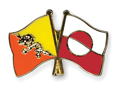 Fahnen Pins Bhutan Grnland