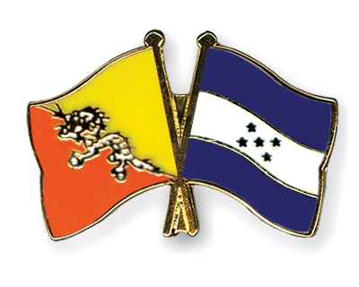 Fahnen Pins Bhutan Honduras