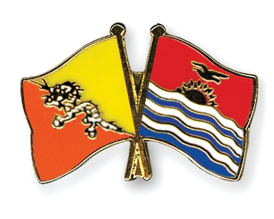 Fahnen Pins Bhutan Kiribati