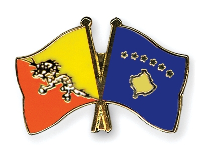 Fahnen Pins Bhutan Kosovo