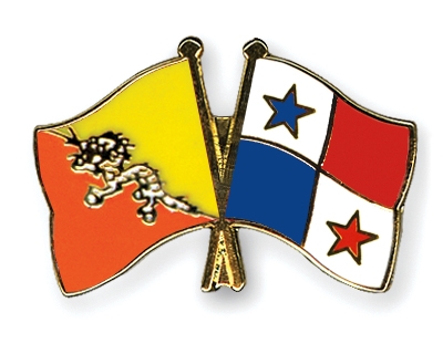 Fahnen Pins Bhutan Panama