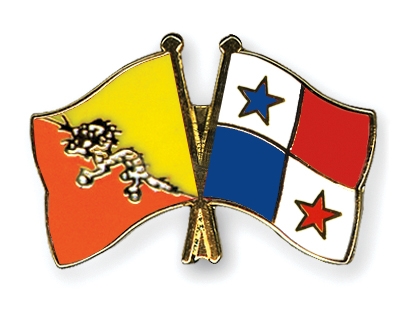 Fahnen Pins Bhutan Panama