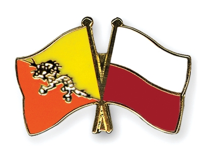 Fahnen Pins Bhutan Polen