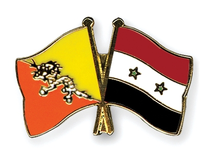 Fahnen Pins Bhutan Syrien