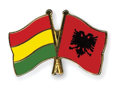 Fahnen Pins Bolivien Albanien