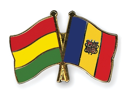 Fahnen Pins Bolivien Andorra
