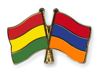 Fahnen Pins Bolivien Armenien