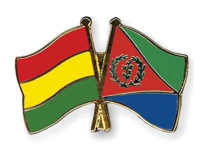 Fahnen Pins Bolivien Eritrea