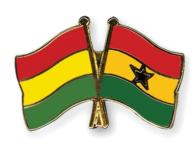 Fahnen Pins Bolivien Ghana