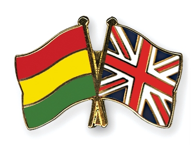 Fahnen Pins Bolivien Grossbritannien