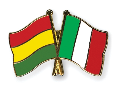 Fahnen Pins Bolivien Italien