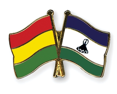 Fahnen Pins Bolivien Lesotho