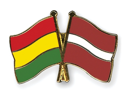 Fahnen Pins Bolivien Lettland