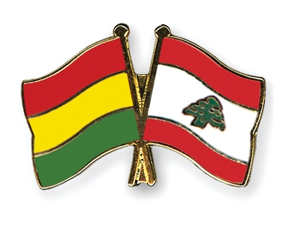 Fahnen Pins Bolivien Libanon