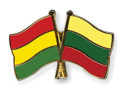 Fahnen Pins Bolivien Litauen