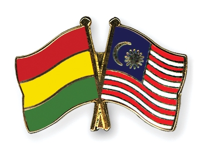 Fahnen Pins Bolivien Malaysia