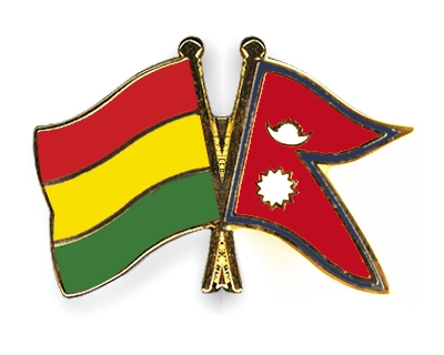 Fahnen Pins Bolivien Nepal