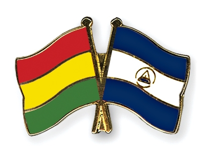 Fahnen Pins Bolivien Nicaragua