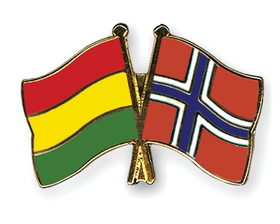 Fahnen Pins Bolivien Norwegen