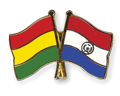 Fahnen Pins Bolivien Paraguay