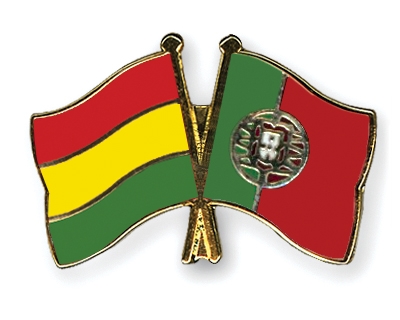 Fahnen Pins Bolivien Portugal