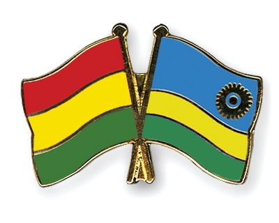 Fahnen Pins Bolivien Ruanda