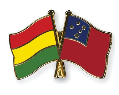 Fahnen Pins Bolivien Samoa