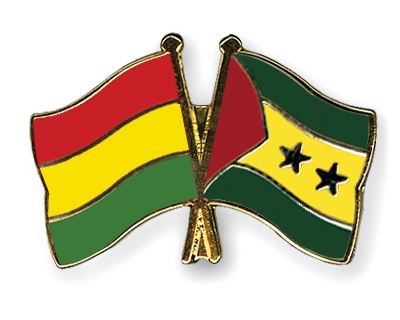 Fahnen Pins Bolivien Sao-Tome-und-Principe