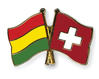 Fahnen Pins Bolivien Schweiz