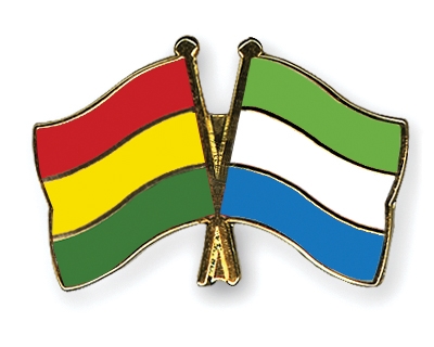 Fahnen Pins Bolivien Sierra-Leone