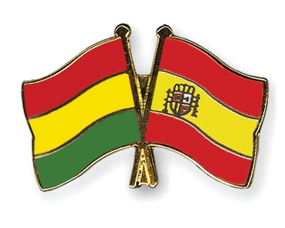 Fahnen Pins Bolivien Spanien